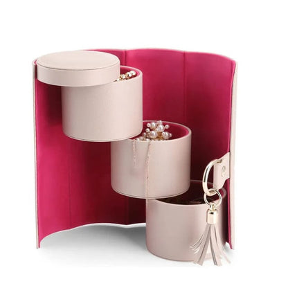 💎 Layered Travel Jewelry Case – Elegant Storage, Always Ready to Shine✈️
