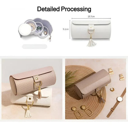 💎 Layered Travel Jewelry Case – Elegant Storage, Always Ready to Shine✈️